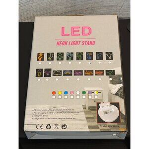 NWB Toucan LED Neon Light Stand For Decoration Party Bar Festival Home Battery/U